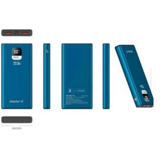 Cargador Portátil Master-g 10000 Mah 22.5w Carga Rapida