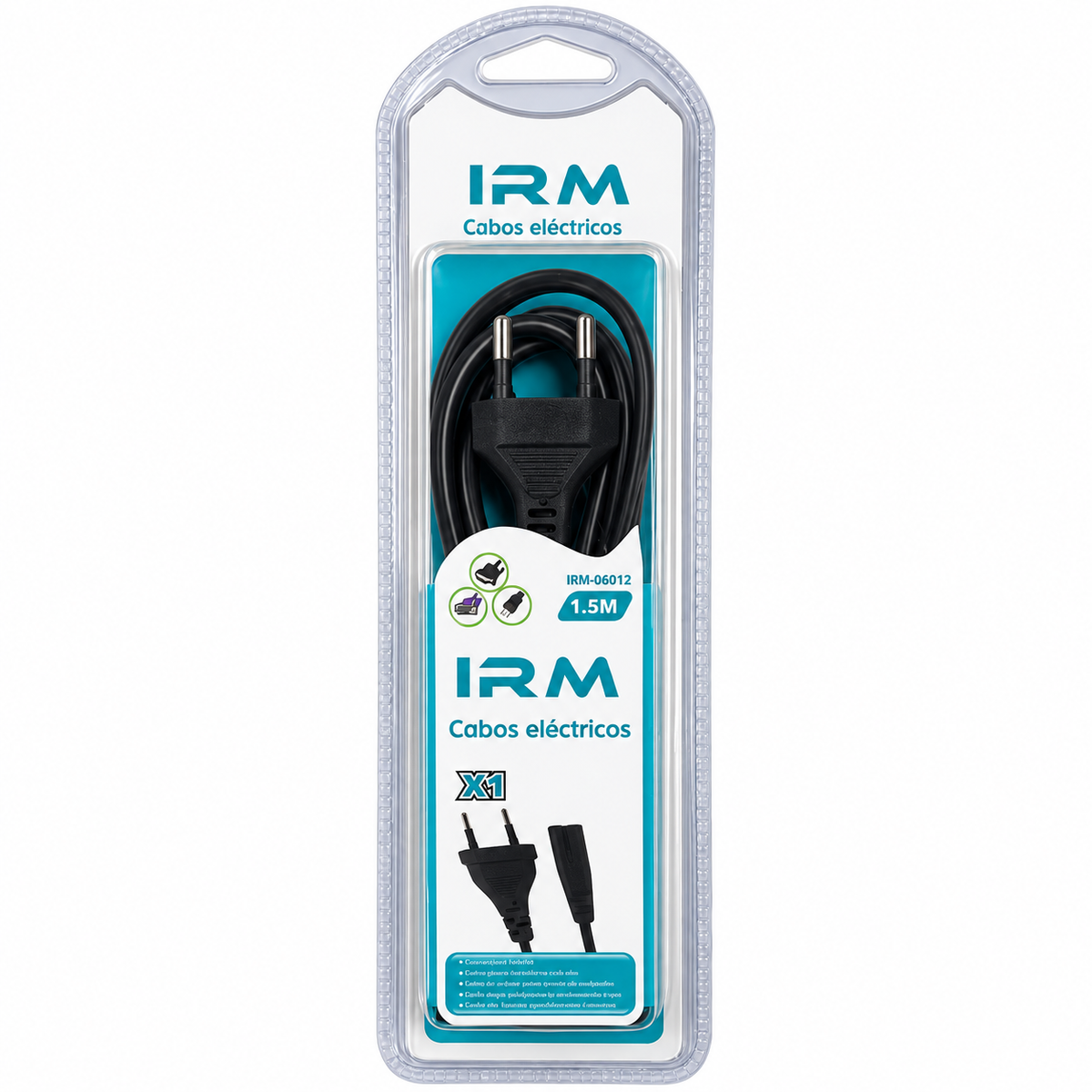 Cable de Poder Tipo 8 IRM para Radio de 1,5 m
