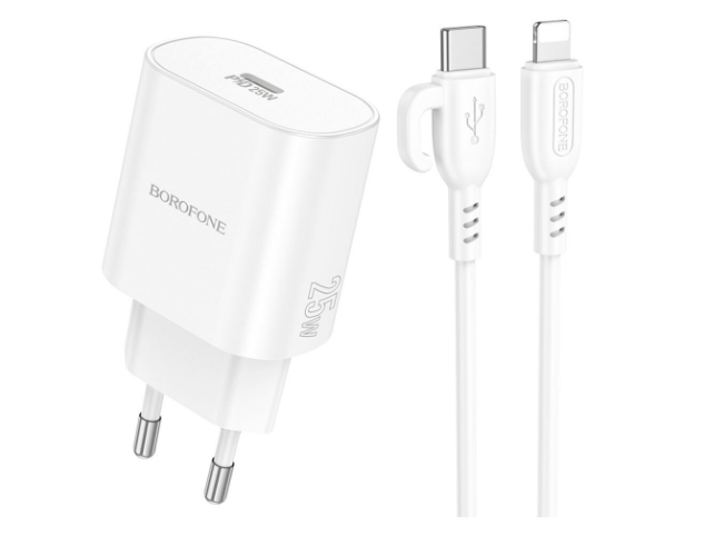 Borofone BA82A 25W USB-C con Cable Lightning para iPhone