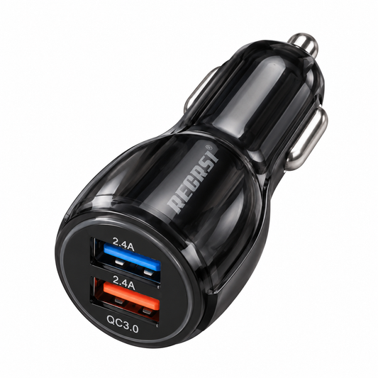 Cargador Auto Recrsi CAR-10 QC3.0 Doble USB 5.1A vista 2