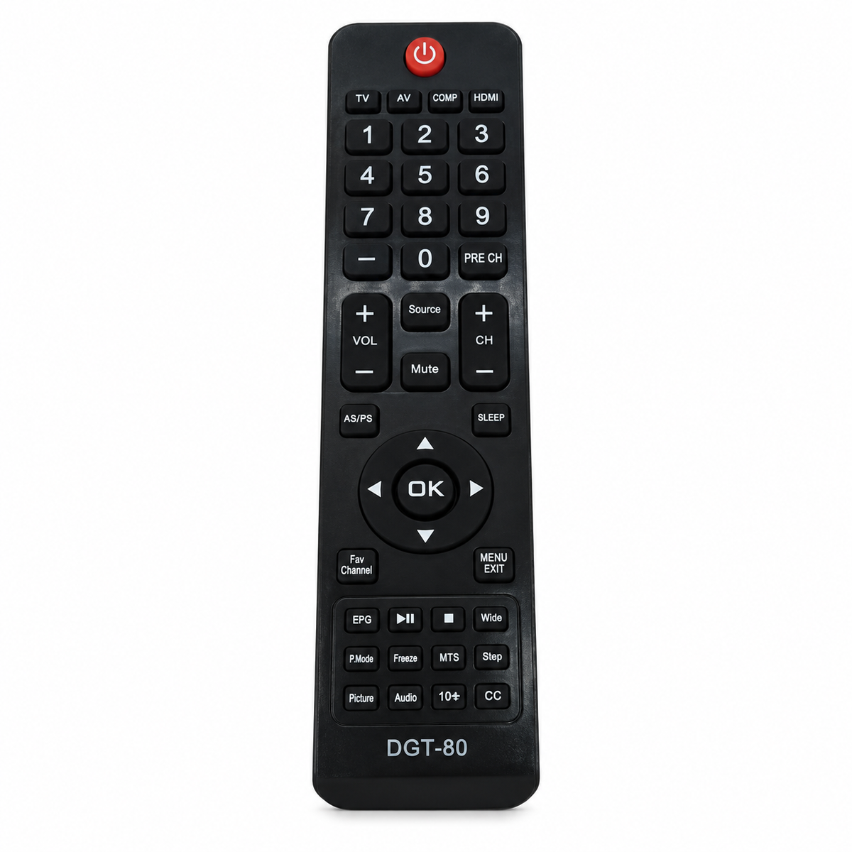Control Remoto DGT-80 Compatible con TV AOC, Haier, Polaroid y Master-G