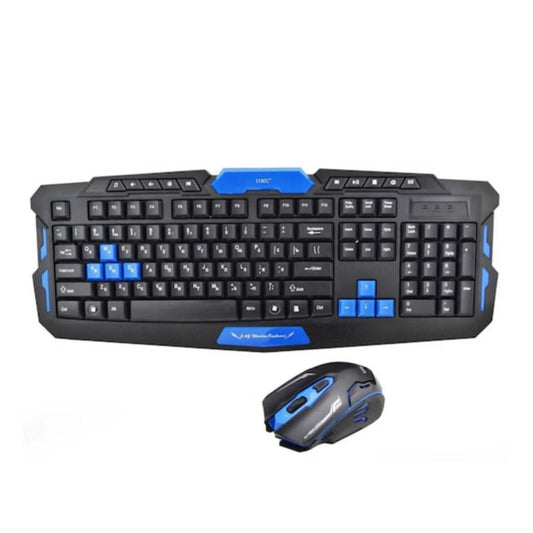 Kit Gamer Hk8100 1600 DPI Teclado + Mouse inalámbricos