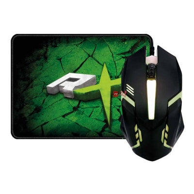Kit Gamer Pro Reptilex RX0016 2 en 1 Mouse + Mousepad