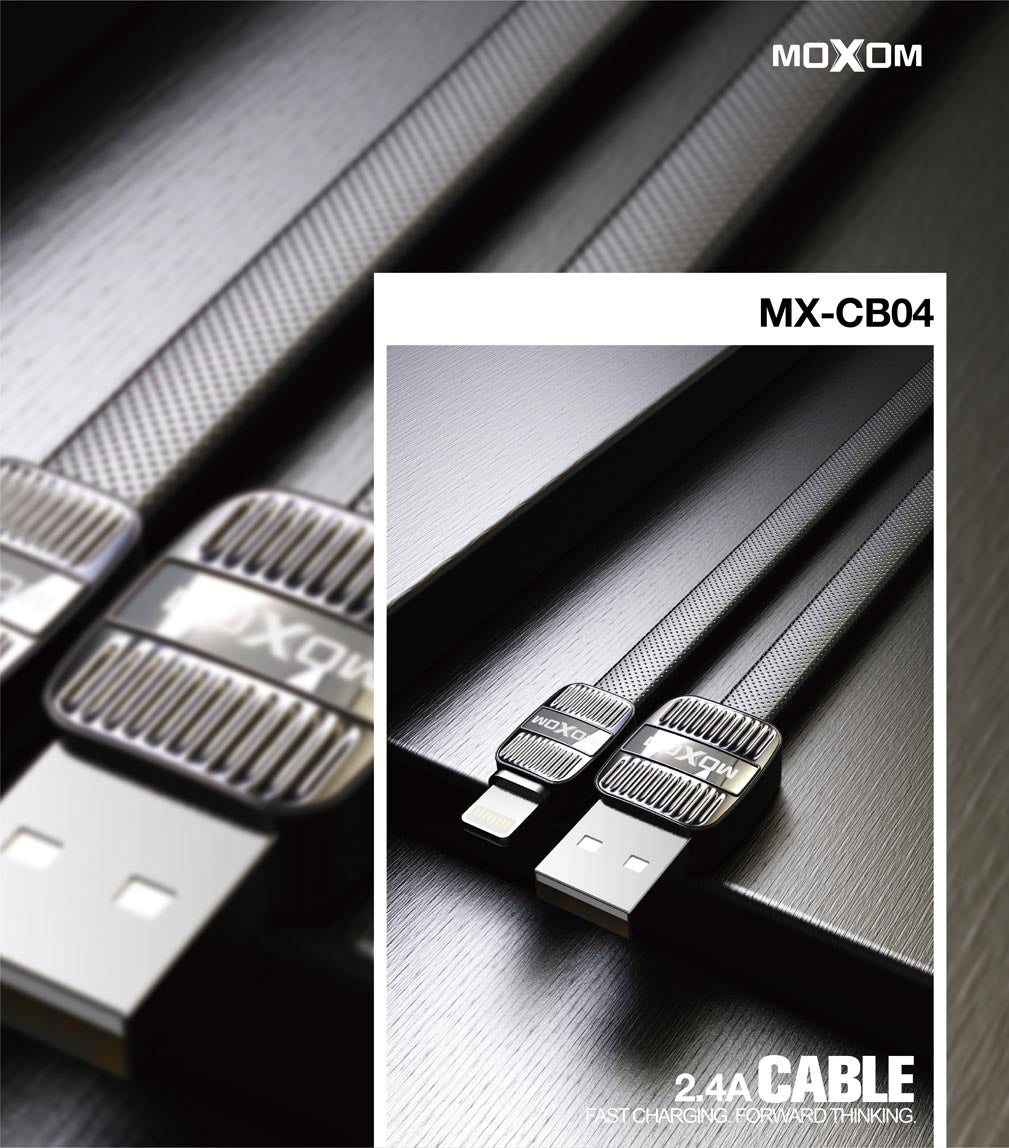 Cable Datos MOXOM MX-CB04 2.4 A USB a Lightning