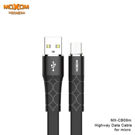 Cable Datos MOXOM CB08 2.4A USB a Micro Carga Rapida