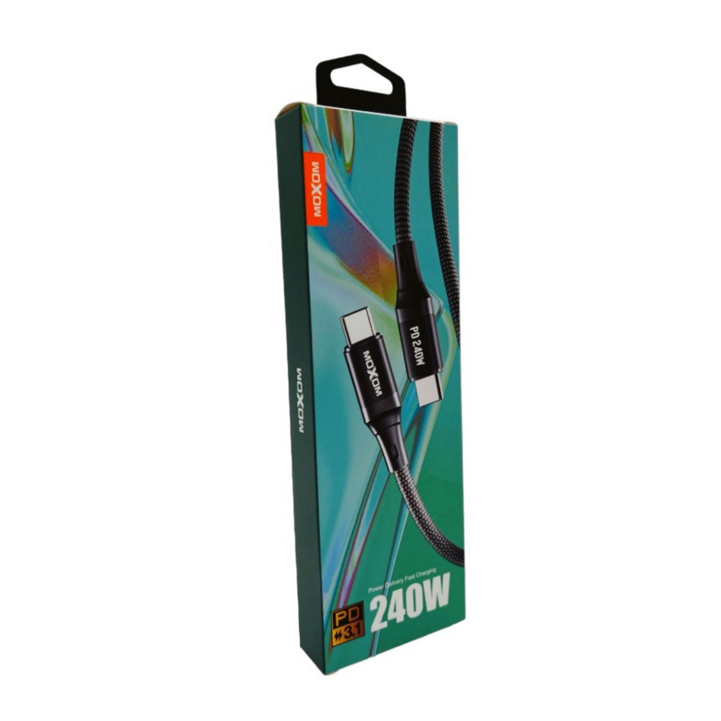 Cable Datos MOXOM MX-CB158 Elite PD de 240W Tipo C a Tipo C