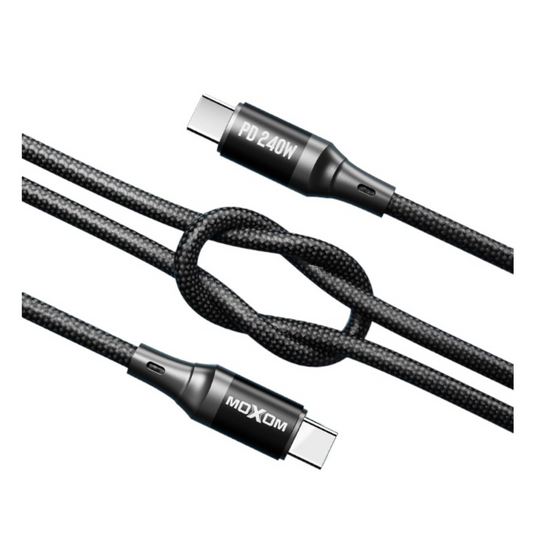 Cable Datos MOXOM MX-CB158 Elite PD de 240W Tipo C a Tipo C