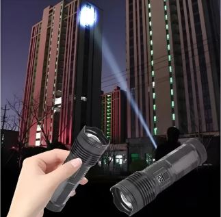 Linterna Luz Led Recargable con Lcd Irm-12983