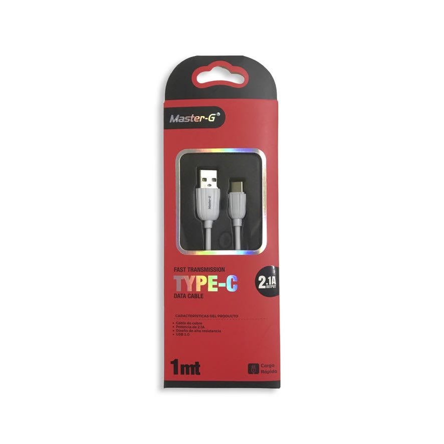 Cable datos MasterG 2.1 A USB a Tipo C