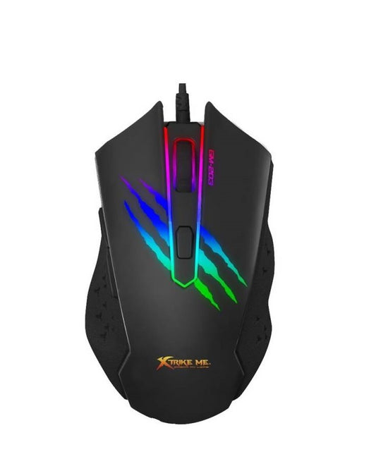Mouse Gamer Xtrike Me GM-203, 3600 DPI 6 Botones RGB