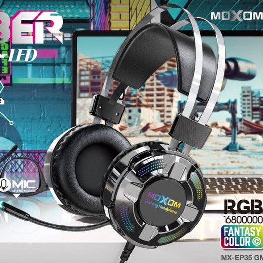 Audifonos Gamer Moxom EP35 RGB