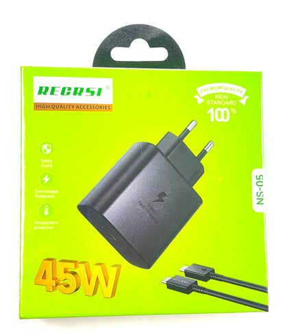 Cargador Recrsi 45w Tipo C PD NS-05