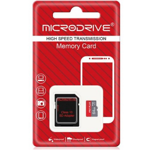 Memoria Micro Sd Microdrive 64 GB clase 10