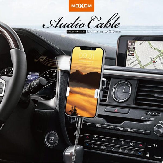 Adaptador Moxom AX41 conector Lightning a Jack 3.5mm