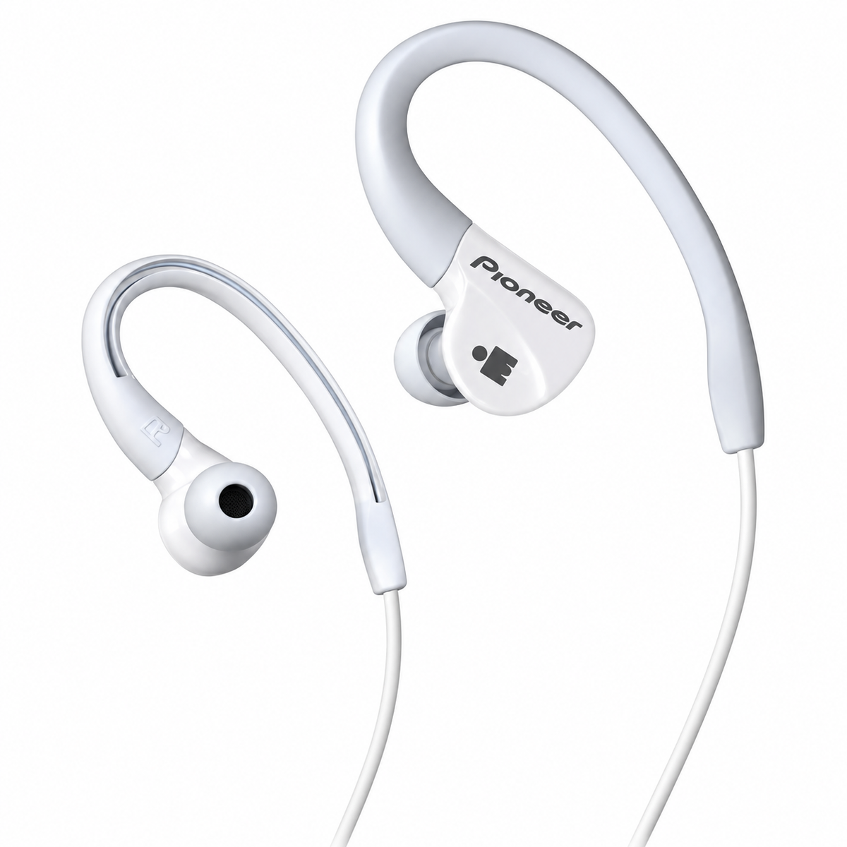 Audífonos deportivos Pioneer SE-E3M blancos o celeste con gancho