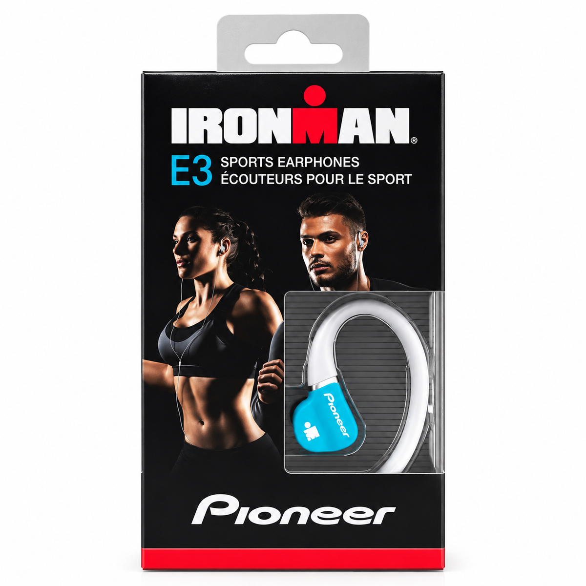 Audífonos deportivos Pioneer SE-E3M blancos o celeste con gancho