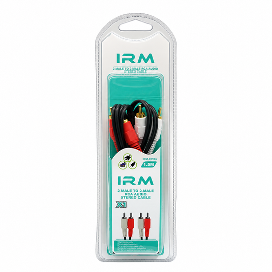 Cable de Audio RCA 2 a 2 IRM de 1,5 m