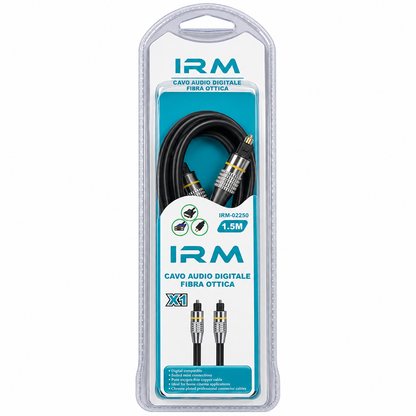 Cable Óptico de Audio IRM Toslink de 1,5 m