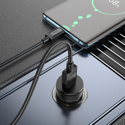 Cargador Auto Hoco Z49A 18W QC3.0 con Cable USB-C vista 3