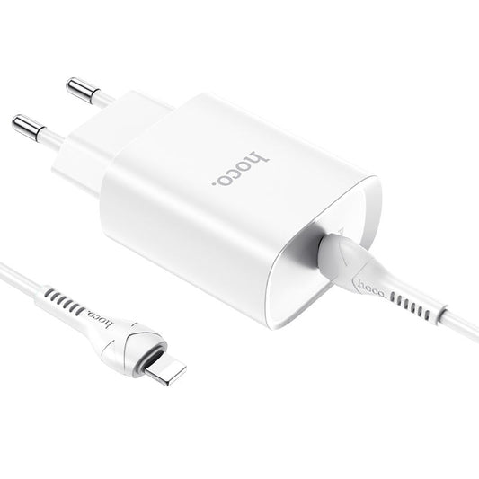 Cargador Hoco N14 20W USB-C PD con Cable USB-C