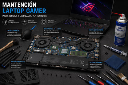 Mantenimiento Preventivo para Laptop Gamer