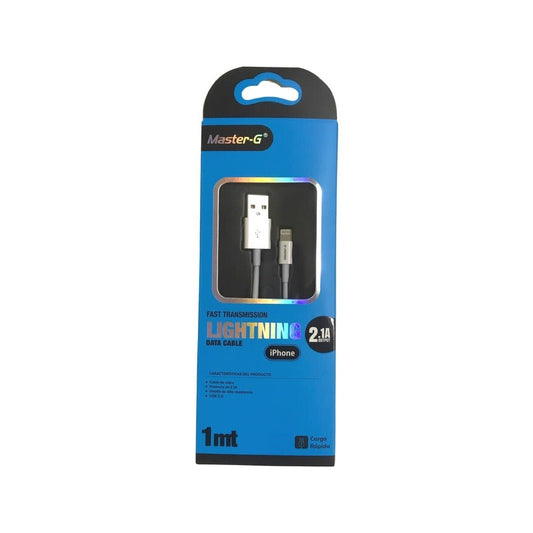 Cable datos MasterG 2.1 A USB a Lightning