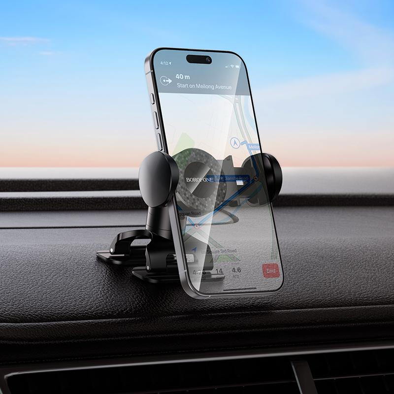 Soporte de Celular para Auto Borofone BH142 360° para Tablero – Negro