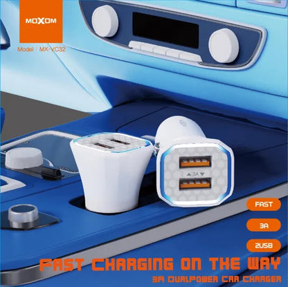 Cargador de Automóvil moxom VC32  3A
