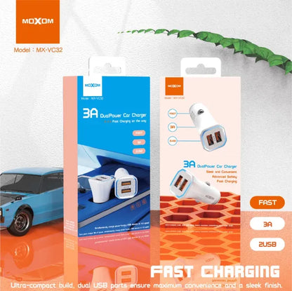 Cargador de Automóvil moxom VC32  3A