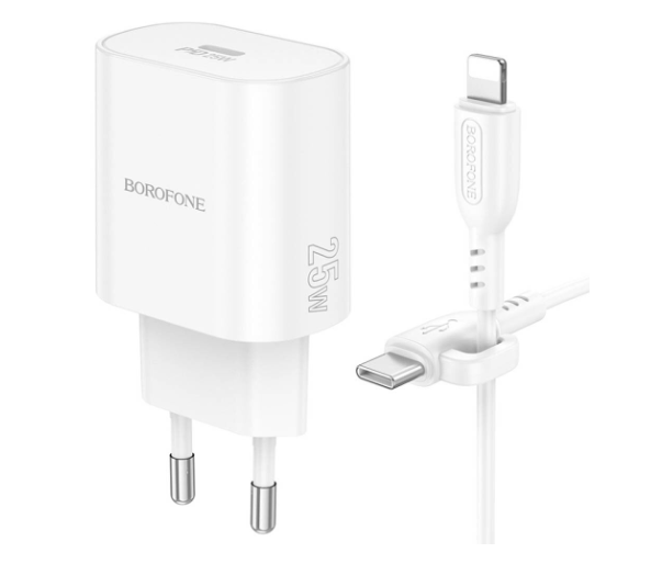 Borofone BA82A 25W USB-C con Cable Lightning para iPhone