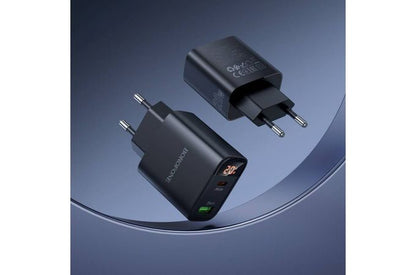 Cargador Borofone BA96A 20W USB-C y USB-A con Indicador Digital