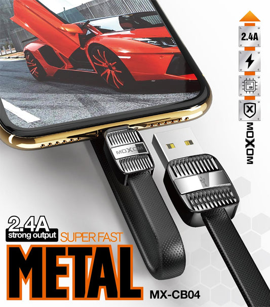 Cable Datos MOXOM MX-CB04 2.4 A USB a Lightning