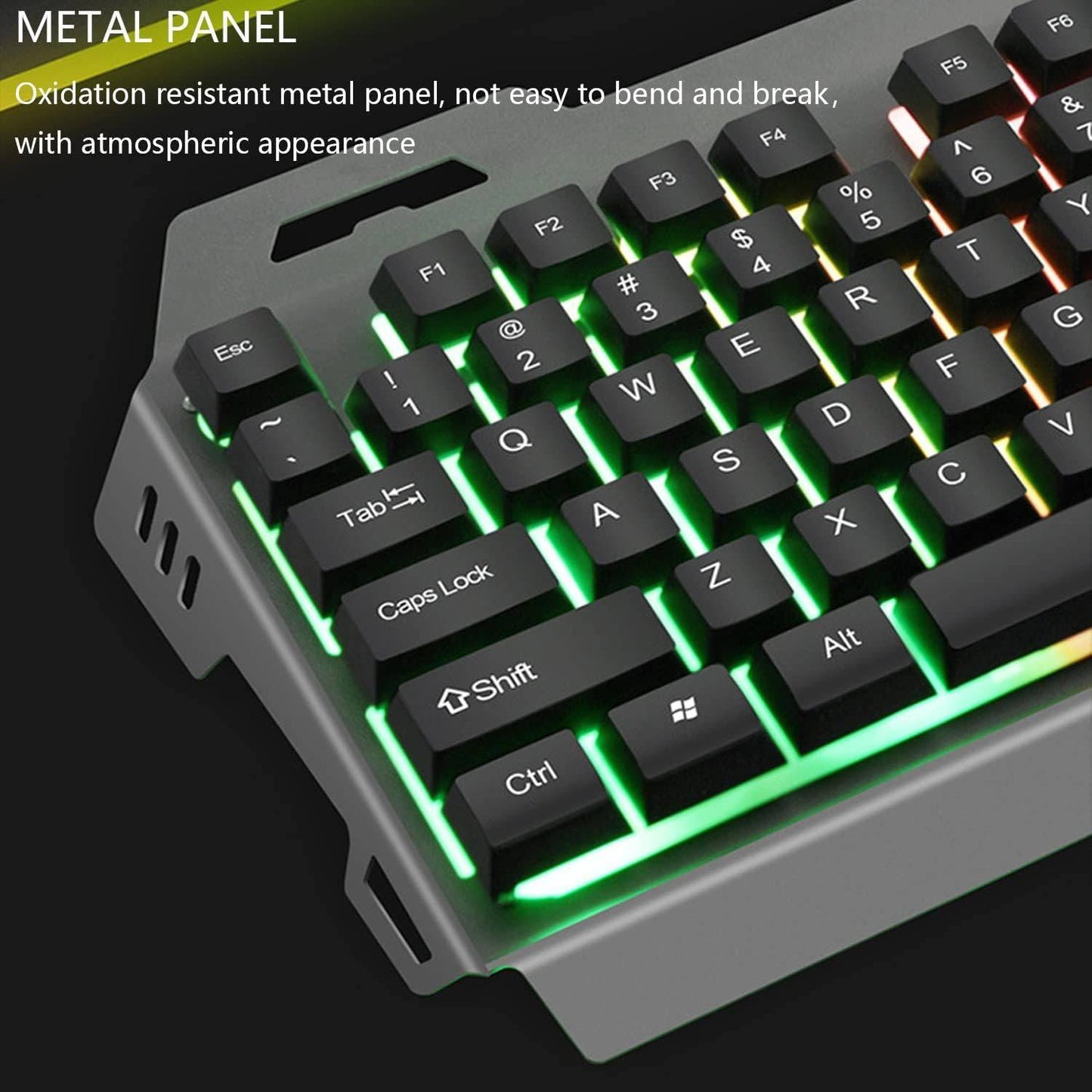 Kit Gamer Profesional 198 Teclado + Mouse  RGB