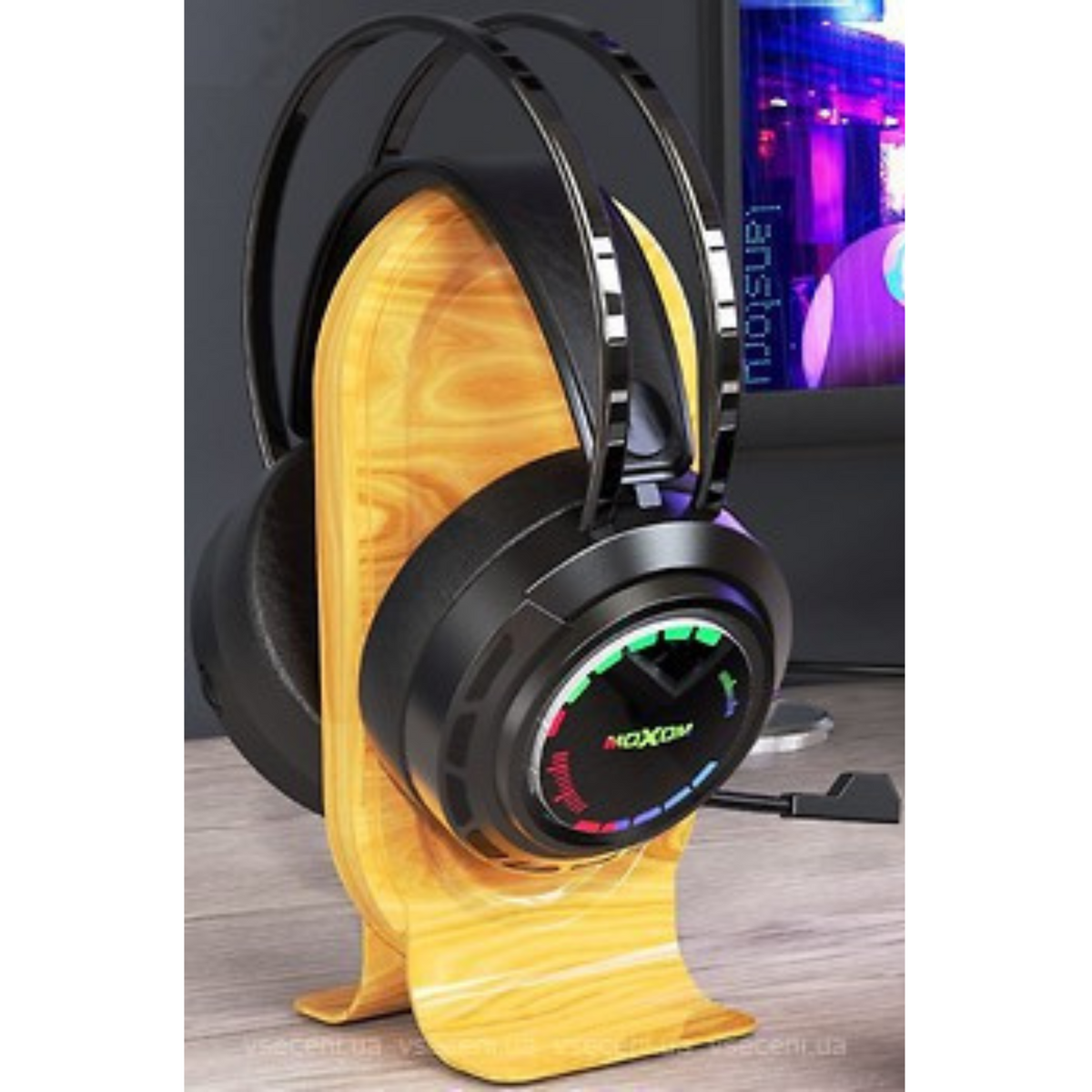Audífonos Gamer Moxom EP32 RGB