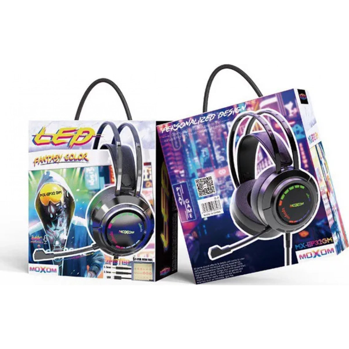 Audifonos Gamer Moxom EP32 RGB