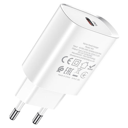 Cargador Hoco N14 PD20W con cable USB C a USB C