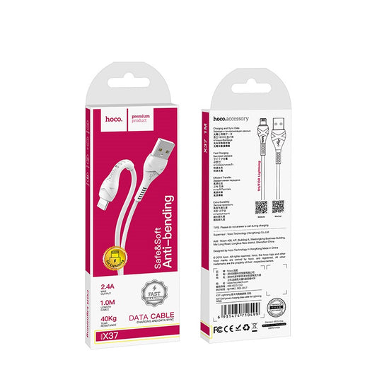 Cable Datos Hoco X37 2.4A USB a Lightning