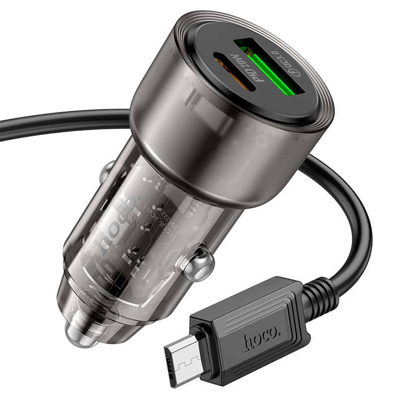 Cargador Automovil Hoco 38W Carga Rapida