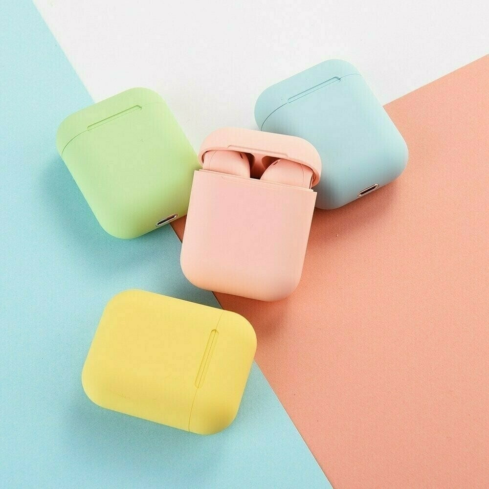 Audífonos Inalámbricos I12 Bluetooth – True Wireless con estuche de carga - Rosa