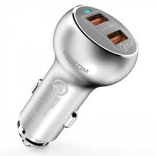 Cargador Automovil Moxom KC13 36W + Cable Tipo C Carga Rapida