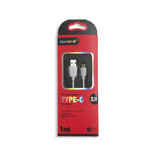 Cable datos MasterG 2.1 A USB a Tipo C