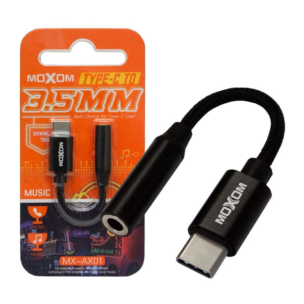Adaptador Moxom AX01  Tipo C a Jack 3.5mm