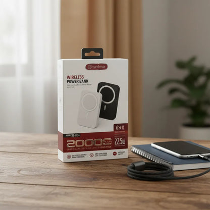 Power Bank Solma Inalámbrico 20.000 mah 22.5w Pd Usb-c